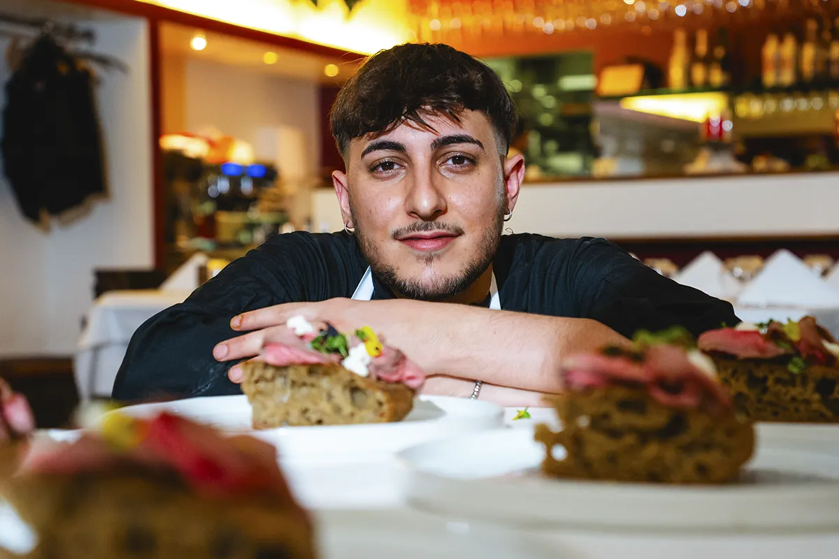 Chef Core Mio appoggiato piatti carne brace ristorante Lugano